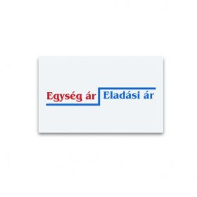 Szögletes 26x16 egységáras árazócímke