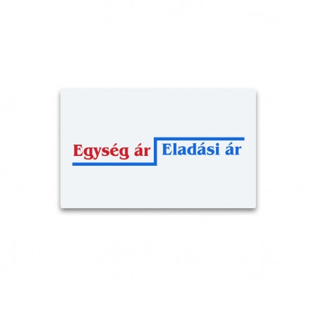 Szögletes 26x16 egységáras árazócímke
